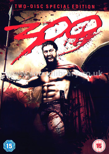300 Gerard Butler Region 2 PAL 2DVD Warner Home Video Y16285 Front Inlay Sleeve