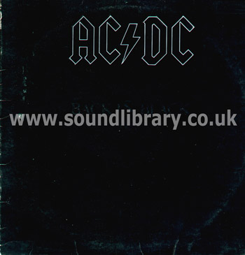 AC/DC Back In Black USA Issue Stereo LP Atlantic SD 16018 Front Sleeve Image