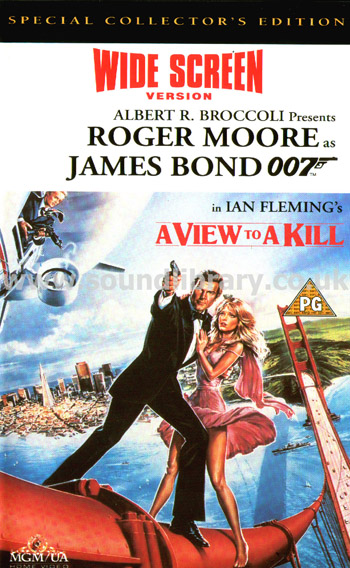 A View To A Kill Christopher Walken Roger Moore VHS Video MGM/UA Home Video S051726 Front Inlay Sleeve