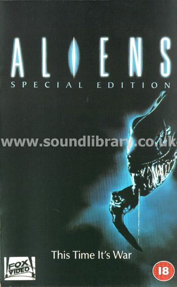 Aliens Special Edition Sigourney Weaver VHS PAL Video Fox Video 1802 Front Inlay Sleeve