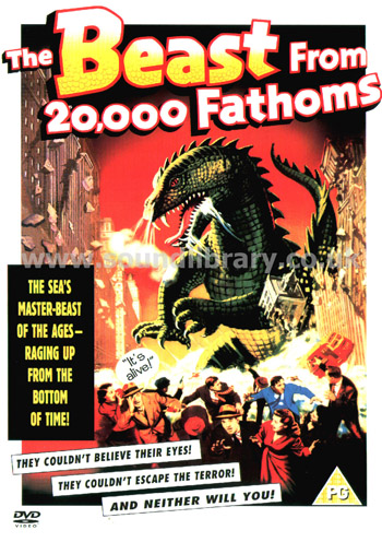 The Beast From 20,000 Fathoms Ray Harryhausen Region 2 DVD Warner Home Video D027534 Front Inlay Sleeve