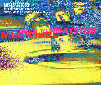 Billy Idol Shock To The System UK Issue Double CDS Case CDS Front Inlay Image