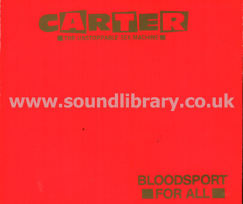 Carter US M Bloodsport For All UK Issue CDS Rough Trade R20112683 Front Inlay Image