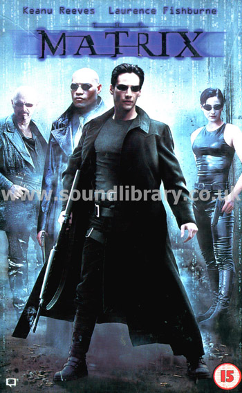 The Matrix Keanu Reeves VHS PAL Video Warner Home Video S016985 Front Fliptop Box