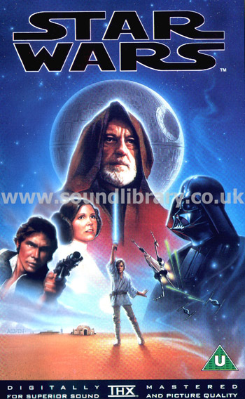 Star Wars Mark Hamill VHS PAL Sell Thru Video Front Inlay Sleeve
