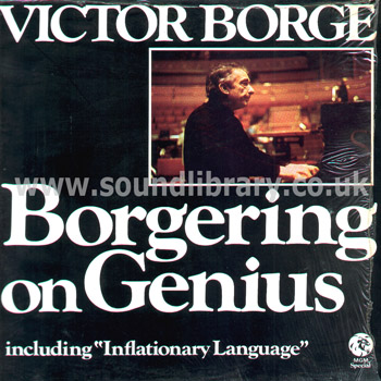 Victor Borge Borgering On Genius UK Issue LP MGM 2354 029 Front Sleeve Image