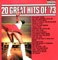 Unknown - Not Stated 20 Great Hits of '73 UK Issue Stereo LP Front Sleeve Image